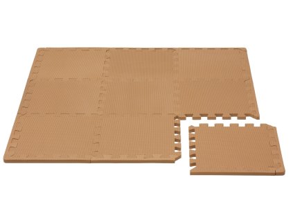 Puzzle-Spielmatte mit Rand, brown, 92 x 92 cm