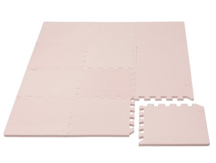 Puzzlespielmatte mit Rand Light Pink 92x122 cm