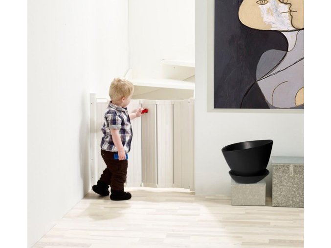 Schutzgitter Babydan Guard Me, aus Lamellen 55-89 cm, automatisch zurückfaltbar