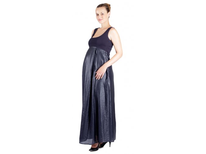 Umstandsfestkleid Rialto Lacroix-UP,lang. dunkelblau 0315 (Damengröße 36)