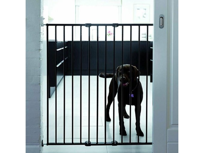 DogSpace Charlie extra hohes Verlängerungsgitter 62-107cm, einschraubbar, Metall schwarz
