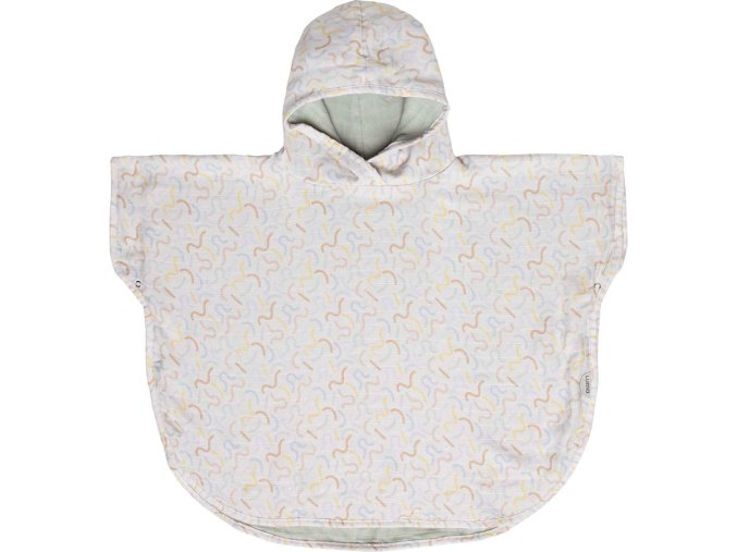 Musselin-Poncho Luma Multi Lines