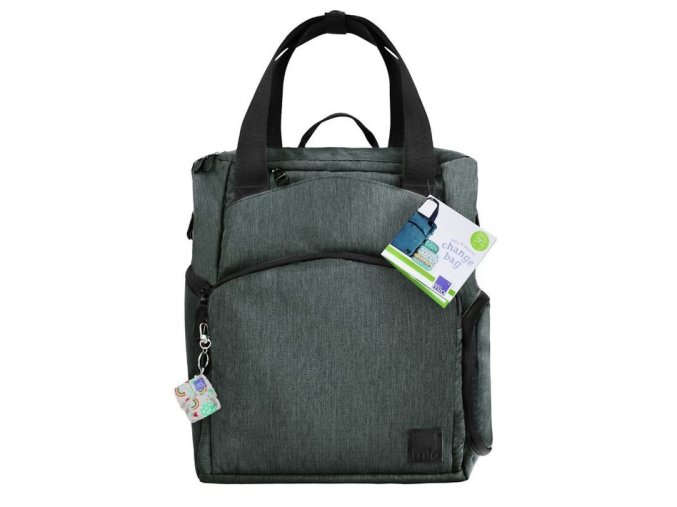 Rucksack Wickeltasche Bambinomio Grey/Snail surprise