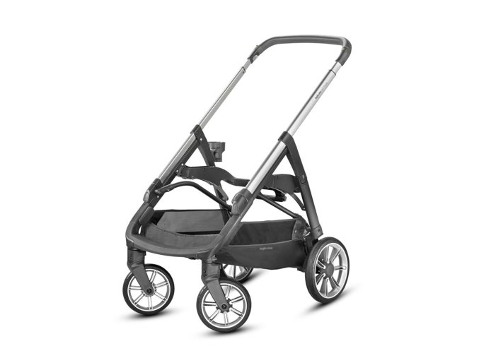 AE70N6206 elegantes grau-silbernes Chassis Inglesina APTICA mit teleskopisch einstellbarem Griff mit Öko-Leder