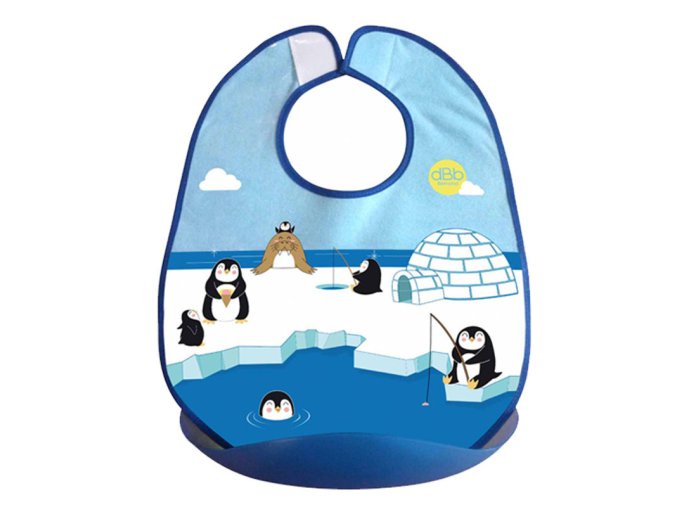 dBb Lätzchen, mit Trog, Pinguine