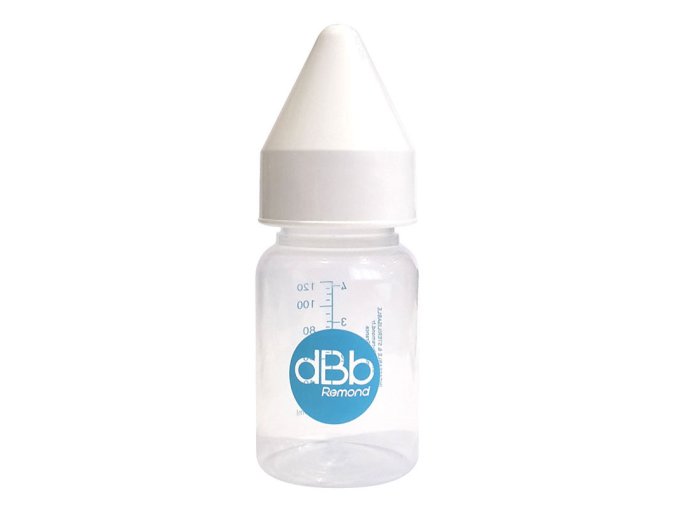 dBb Babyflasche PP 120ml, Saugergummi, NN, Farbe Weiß