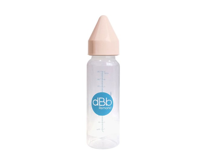 dBb Babyflasche PP 270 ml, Sauger NN. Gummi, Rosa