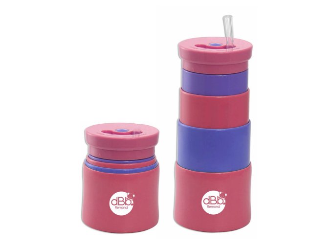 dBb Teleskopbecher, 350 ml, Rosa-Lila