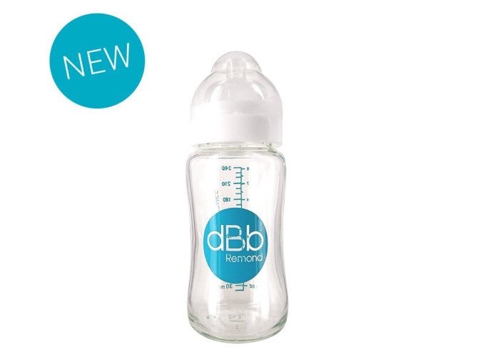 Kinderglasflasche 240 ml mit weitem Mund, dBb Remond