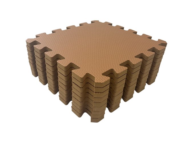 Puzzle Spielmatte Braun 90x90 cm