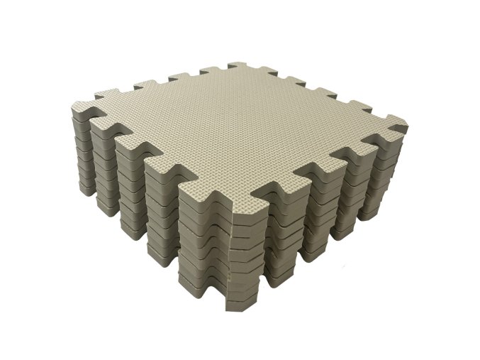 Puzzle Spielmatte Hellbeige 90x90 cm