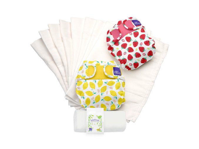 Set Stoffwindeln Miosoft Cute Fruit Größe 1 (bis 9 kg)