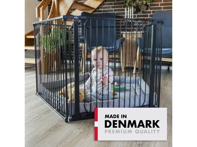 Universal-Laufgitter BabyDan CombiFit 5-Eck-Laufgitter, schwarz