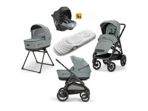 Kombi-Kinderwagen Inglesina Aptica XT Darwin 4-in-1 Igloo Grey hellgrau