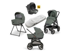 Kombi-Kinderwagen Inglesina Aptica XT Darwin 4-in-1 Taiga Green grüngraulich