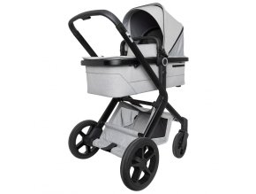 Weiche graue Melange  Kombi-Kinderwagen Koelstra NEXT Soft grey melange