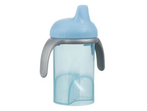 Difrax blauer Babybecher mit hartem Trinkaufsatz