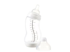 Difrax Baby S-Flasche, breit, antikolisch, weiß - 310 ml