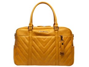 Wickeltasche Amsterdam Quilted yellow Gesteppt