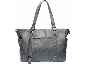 Wickeltasche Paris Studs anthrazit