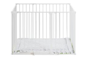 Babydan Square Laufstall weiß+Matratze
