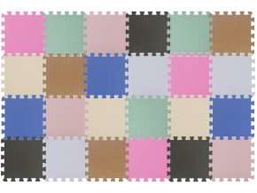 Extra stärke Puzzle Spielmatte Set24 Regenbogen 180x120x1,4cm