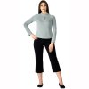 Damen-Baumwoll-T-Shirt Kokko blau meliert 00333