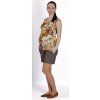 Umstands-T-Shirt Rialto Clery orangefarbene Blumen 0436