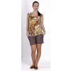 Umstands-T-Shirt Rialto Clery orangefarbene Blumen 0436