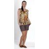 Umstands-T-Shirt Rialto Clery orangefarbene Blumen 0436