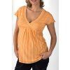 Umstands-T-Shirt Rialto Doncols orange gestreift 7816
