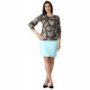 Umstands-T-Shirt Rialto Remon blau + Blume 0235