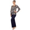 Umstands-T-Shirt Rialto Remon blau + Blume 0235
