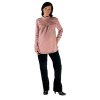 Umstands-T-Shirt Rialto Remy rot-beige gestreift 0157
