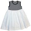 Kinderkleid Rialto Unna - blau und weiß + Madeira 6586