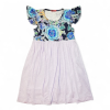 Kinderkleid Rialto UNNA blau Blume+lila 0515