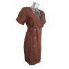 Damenkleid Rialto Ella braun mit Streifen 4400