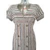 Damenkleid Rialto Ella, braun gestreift, 0261