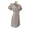 Damenkleid Rialto Ella, braun gestreift, 0261