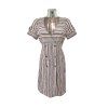 Damenkleid Rialto Ella, braun gestreift, 0261