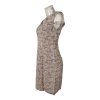 Damenkleid Rialto Lochristi braun+Blume 0264