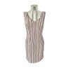 Damenkleid Rialto Lochristi, braun gestreift, 0261
