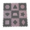 Schaumstoff Spielmatte Puzzle Geometrische Formen, Rose 90x90 cm