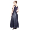 Umstandsfestkleid Rialto Lacroix-UP,lang. dunkelblau 0315 (Damengröße 36)