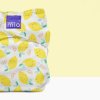 Rucksack Wickeltasche Bambinomio Grey/Lemon Drop