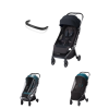 Recaro LEXA Sport-Kinderwagen Night Black  mit gratis Zubehörpaket!