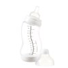 Difrax Baby S-Flasche, breit, antikolisch, weiß - 310 ml