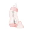 Difrax Baby S-Flasche, breit, antikolisch, rosa - 310 ml