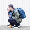 Rucksack Wickeltasche Bambinomio Grey/Butterfly Bloom