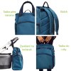Rucksack Wickeltasche Bambinomio Grey/Butterfly Bloom